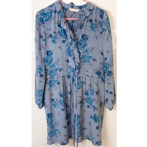 REBECCA TAYLOR Rose Garden silk tunic dress